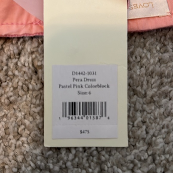 LoveShackFancy Size 6 Pink Denim! Pink Patchwork Mini Denim. Never Worn!! - Picture 4 of 5
